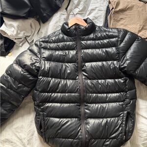 ASICS Shiny Black Quilted Jacket